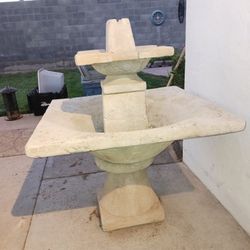 Stone Water Fountain .