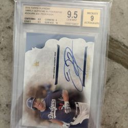Joc Pederson Auto Slab Rare