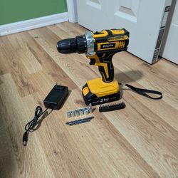 Power Drill With Bits And Sockets 