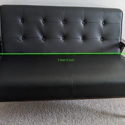 Loveseat Faux Leather Couch