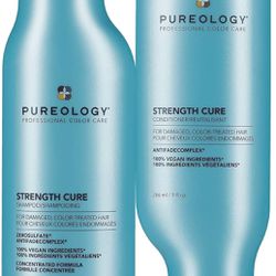 Pureology Strength Cure Damaged Hair Shampoo and Conditioner Set *NEW*