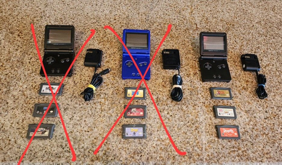3 Different Nintendo GBA SP Sets for $$$