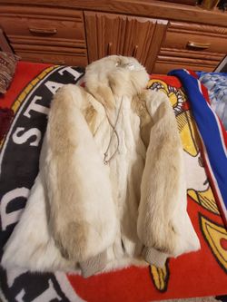 Rabbit fur coat