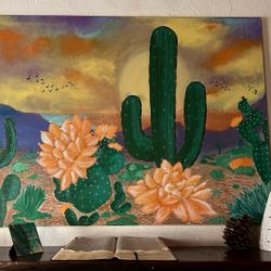 Dessert Sunset Painting 