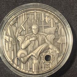 2024 Niue Gangsters Series Final Release * Lucky Luciano 2oz Antique Silver Coin
