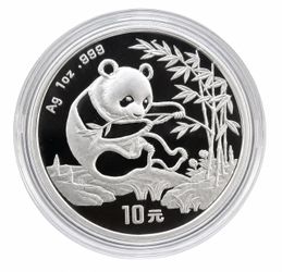 1994 Chinese Silver Panda 1oz .999 Silver Coin - Small Date