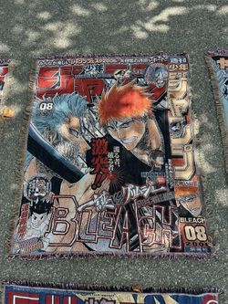 Bleach Ichigo Grimmjow Anime Blanket Rug Tapestry Poster