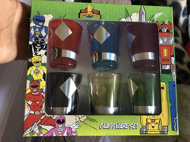 Power ranger shot glass