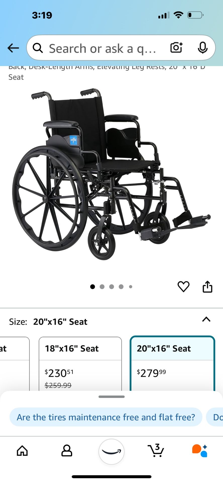 Brand New Wheelchair With Removable Arm Rests And Removable Foot/leg Tests