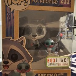 Funko Pop! Disney Pocahontas Meeko with Flit #233 Box Lunch Earthday Exclusive 