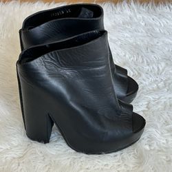Balenciaga Chunky Peep Toe Heels Size 36