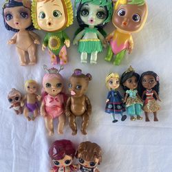 Bundle Of LOL Surprise Dolls, Disney Princess Mini Toddler Dolls, Cry Baby’s 