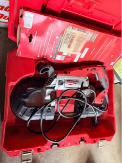 Milwaukee band saw and case