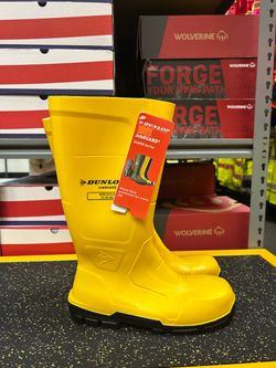 🥾DUNLOP ACIFORT JOBGUARD FULL SAFETY YELLOW USA