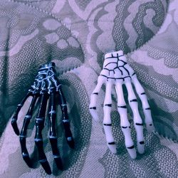 2pcs. Halloween Skeleton Hair Clips
