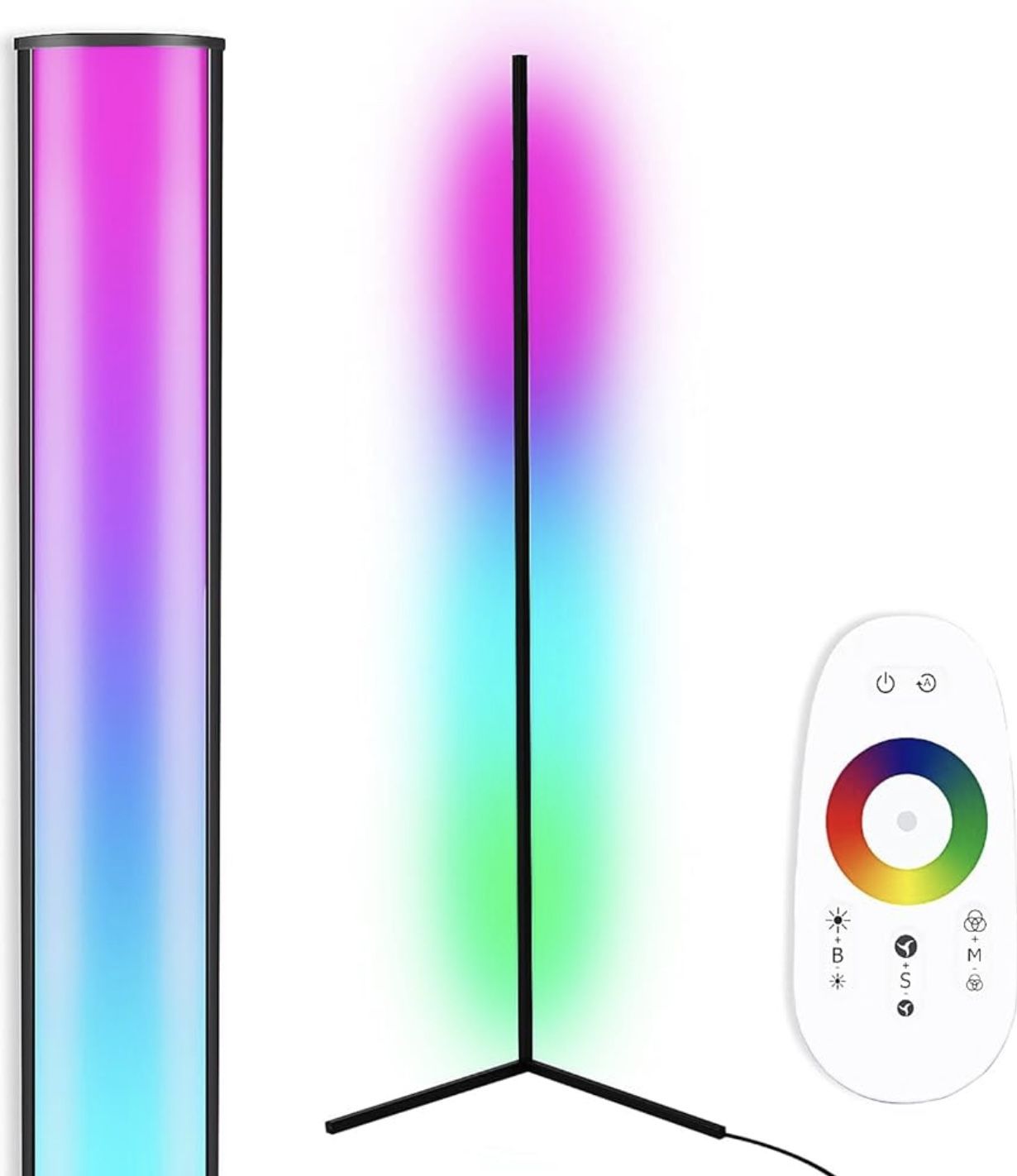 Brand New Dimmable Modern Floor Lamp LED Color Changing includes Remote (still sealed in box !)