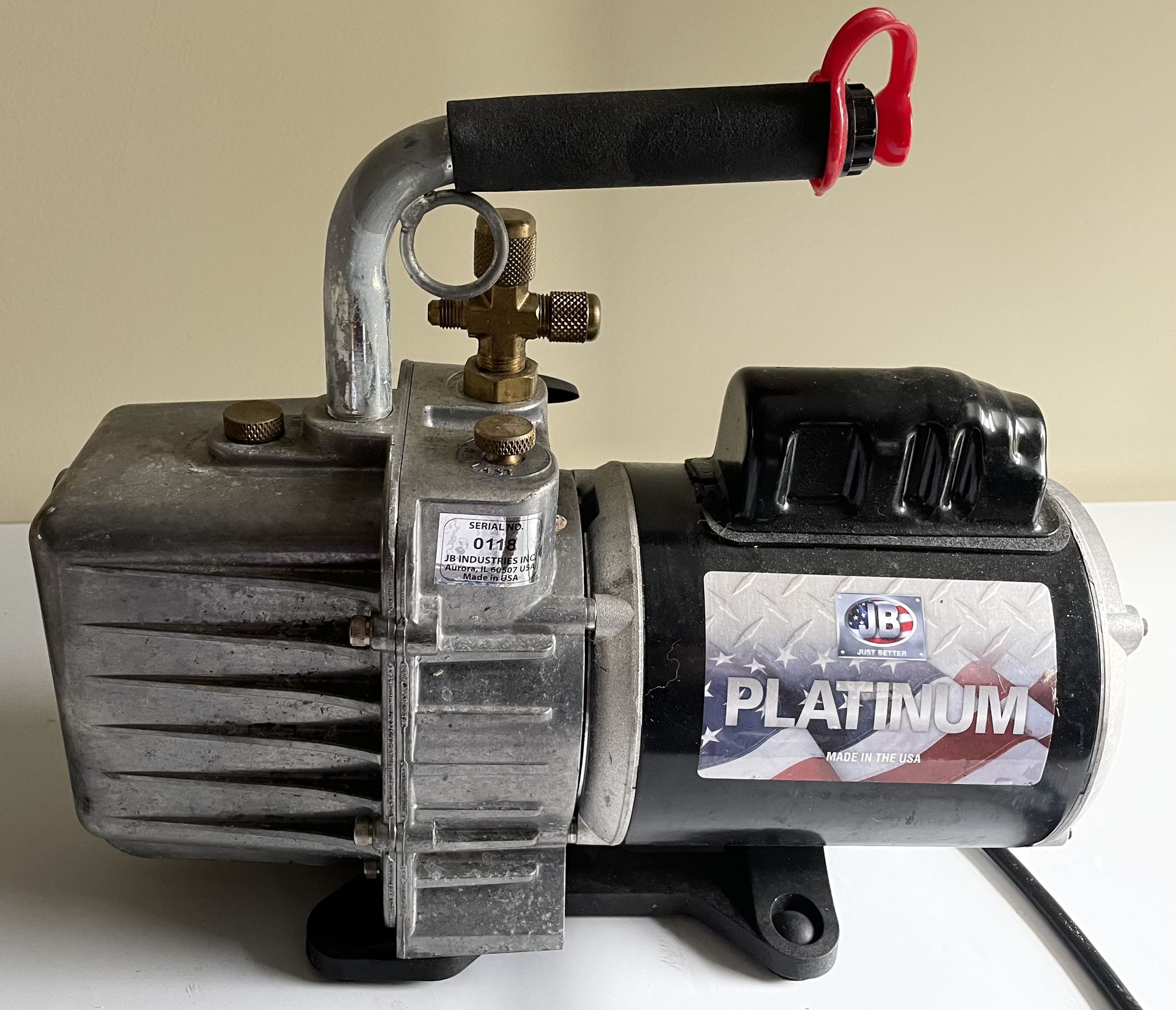 JB Industries DV-200N/ 7 CFM 2 Stage Platinum Vacuum Pump