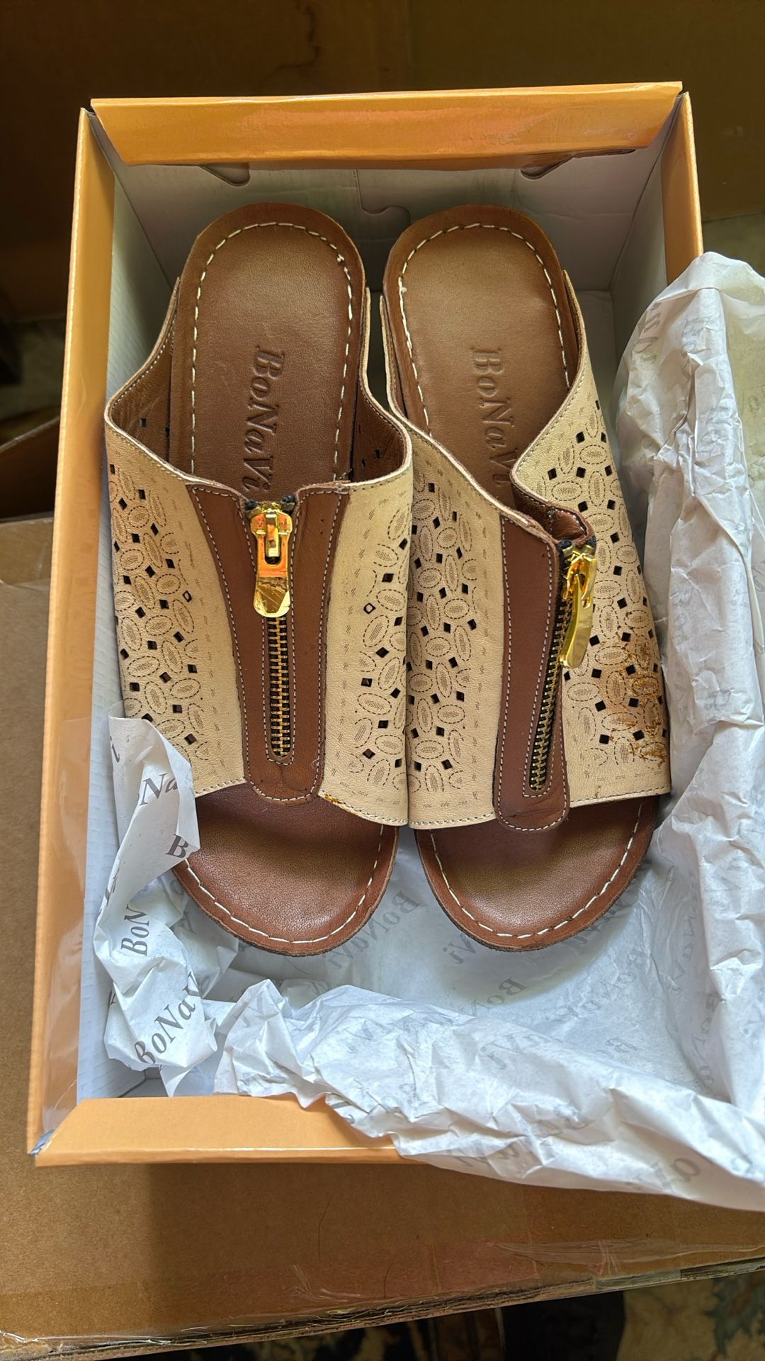 Brand New Never Worn BoNaVi Sandals