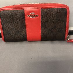 Coach Full Size Zip Around wallet 