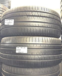 ✅ 2 USED TIRES 275/40R21 PIRELLI SCORPION VERDE ALL SEASON 275 40 21