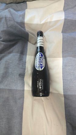 Coors Light limited edition baseball bat glass beer bottle