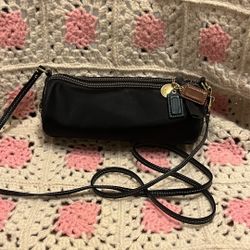 "NWT Coach Nolita Barrel Bag - Classic Black Pebbled Leather