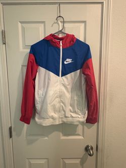 Nike Windrunner Jacket Red White Blue