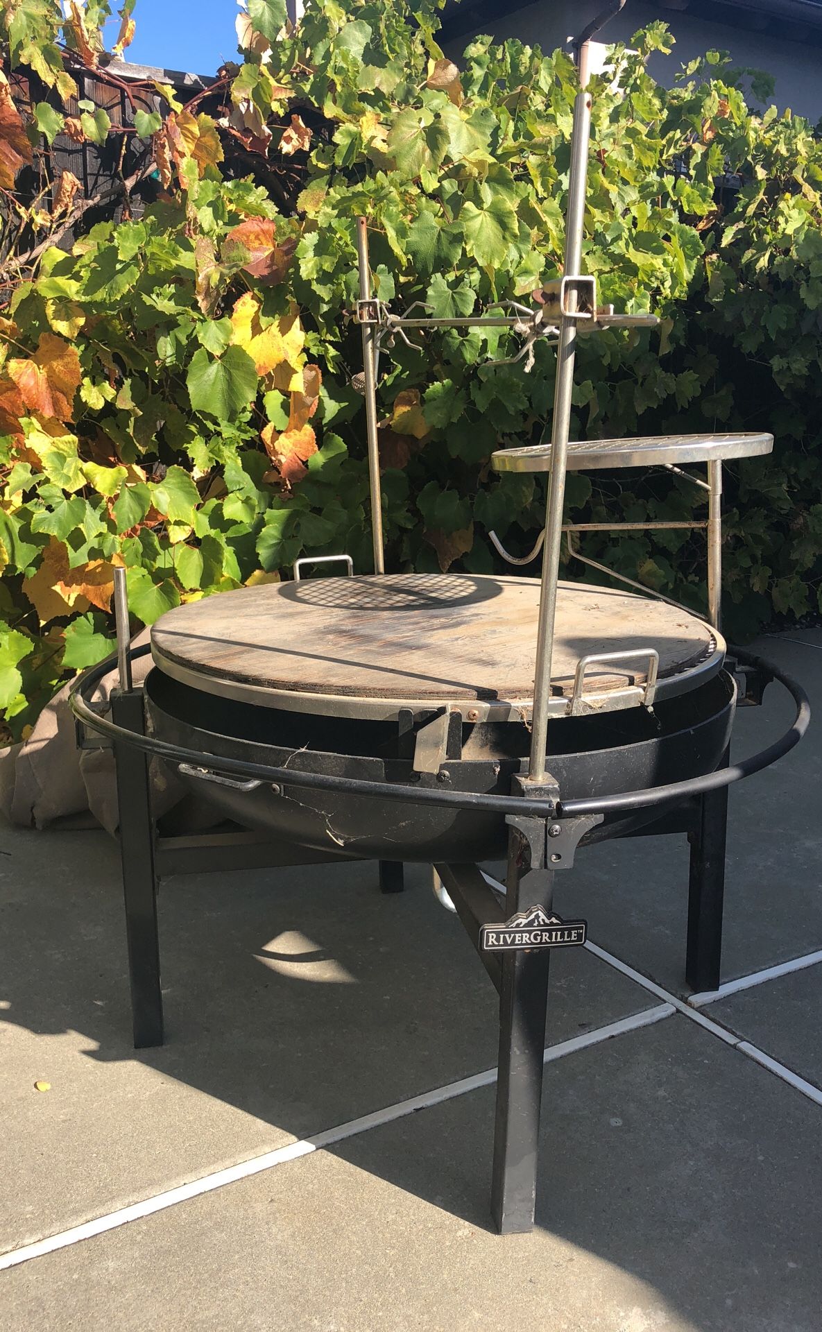 RiverGrille Cowboy 31 in. Charcoal Grill and Fire Pit for Sale in San