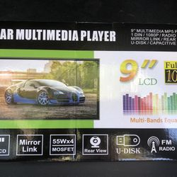 Car Stereo With Rear Camera, 9”