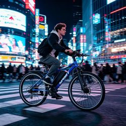 48V 10.4Ah long-range electric mountain bike, with a maximum range of 45 miles