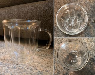 Disney JoyJolt Mickey Mouse Glass Mug - $10