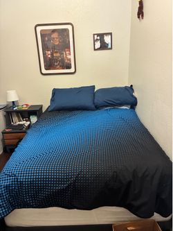 Full size bed + box + frame