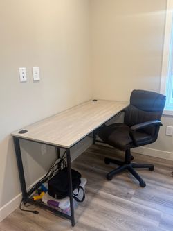 Modern Office Desk & Executive Chair Set
