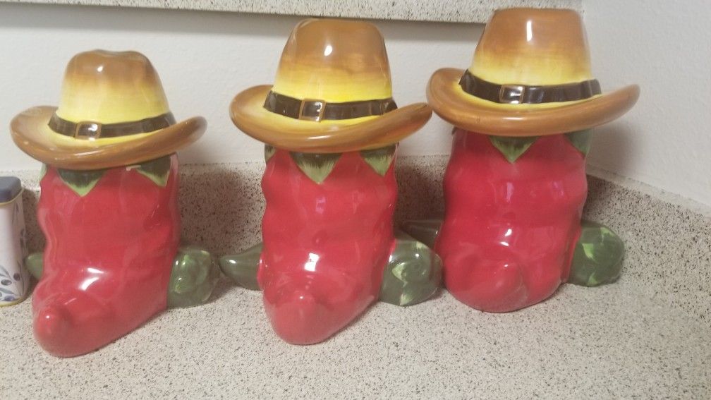 Chili canister set