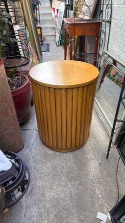 Antique bamboo round table