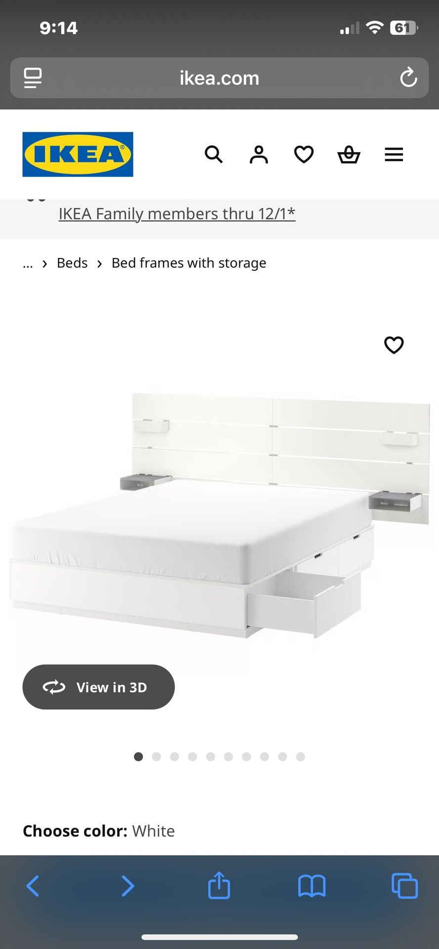 Storage bed & Frame & Mattress