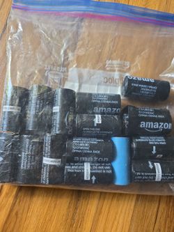 Amazon Basics Dog Poop Leak Proof Bags Unscented, 13" x 9" Large Size, 14 with