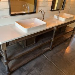 Wood Vanity 
