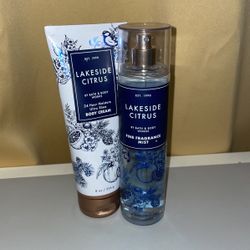 Bath And Body Lake Side Citrus Mist And Body Lotion