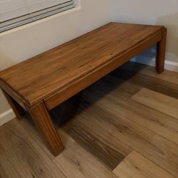 Wooden coffee table