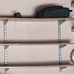 3 wall-mount shelves, floating shelf