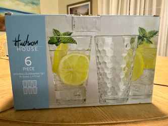 Hudson House 6-Piece Highball Glassware