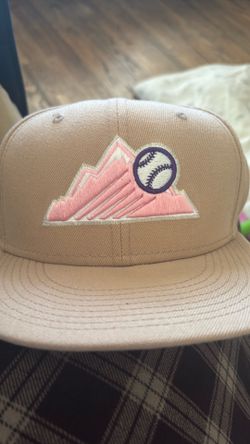 New Era Hat Club App Exclusive Colorado Rockies Sandstorm Pack Pink UV 7