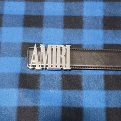 Amiri Belt Silver Buckle 