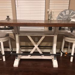 Nebraska Furniture Modern Wood Dining Table.