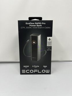 ECOFLOW Rapid Pro Power Bank 27650mAh, 300W, 140W Built-in Cable