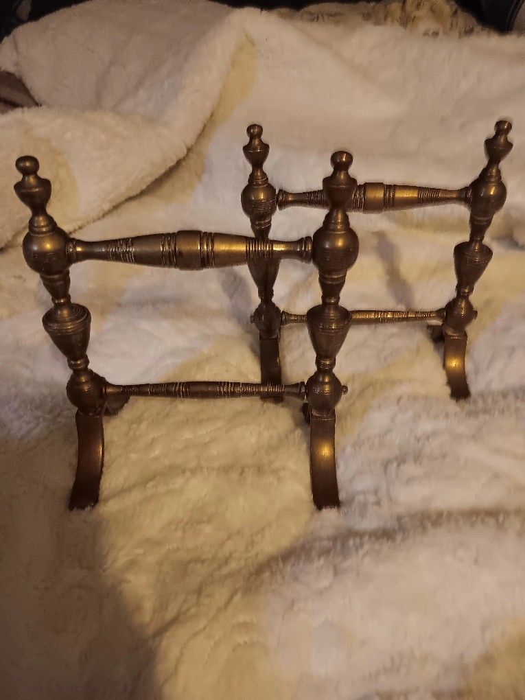 Antique Brass Firedogs