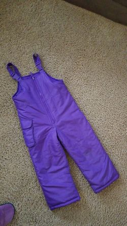 Girls size small 4 purple snow suit