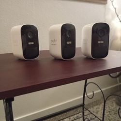 3 Eufy outdoor wireless Security System cameras
