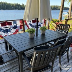 Black Patio Table 
